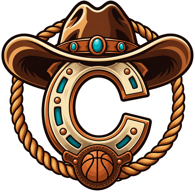 Saddle Rats original Western basketball crest